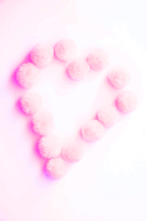 blurred soft abstract heartの写真素材