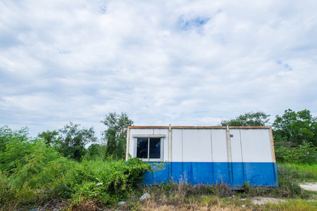 Vintage container cabin homeの写真素材