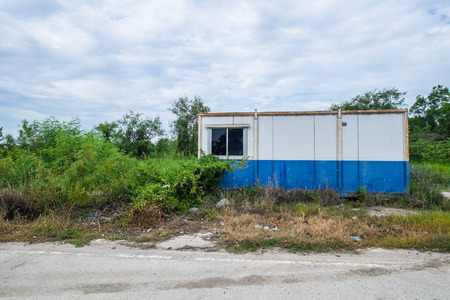 Vintage container cabin homeの写真素材