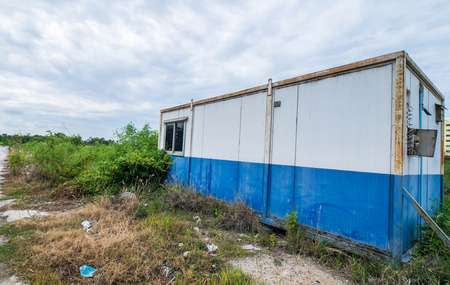 Vintage container cabin homeの写真素材