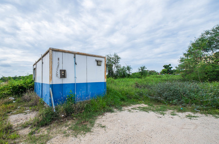 Vintage container cabin homeの写真素材