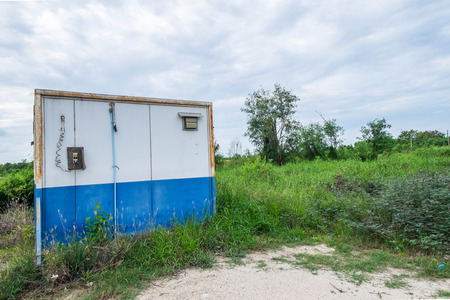 Vintage container cabin homeの写真素材