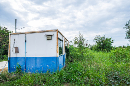 Vintage container cabin homeの写真素材