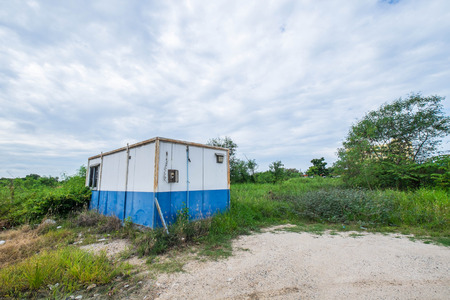 Vintage container cabin homeの写真素材