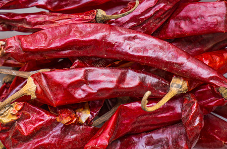 Colorful dried giant chili