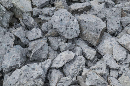 Pile of broken concrete constructionの写真素材