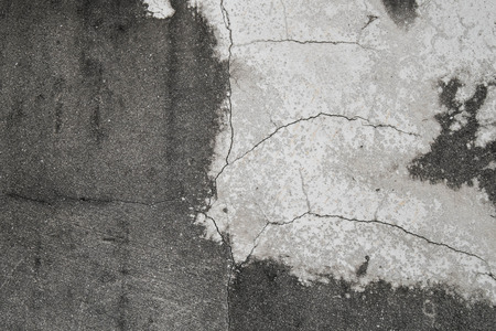 Close-up cracked concrete wall texture