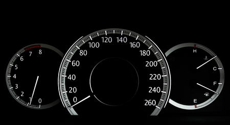 modern car instruments panelの写真素材