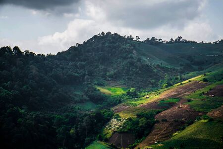 Mon Jam mountain, Chiang Mai, Thailandの写真素材