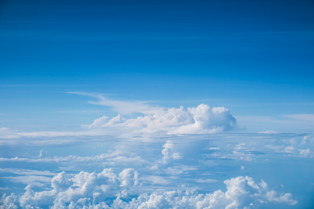 Blue sky with white cloudsの写真素材