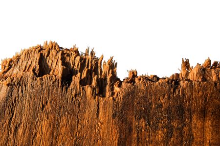 Break wood, isolated on white backgroundの写真素材