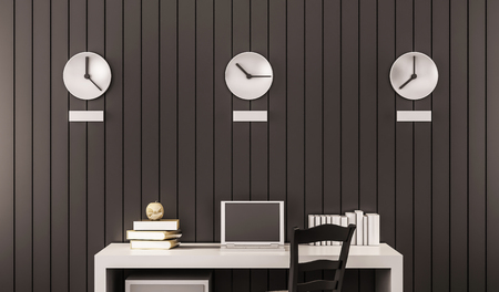 Business working space, 3d renderedの写真素材