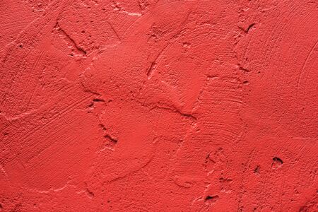 Wall painted in retro vivid pink textureの写真素材