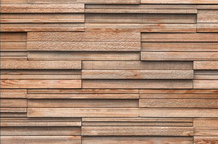 Wooden bricks slate wall texture backgroundの写真素材