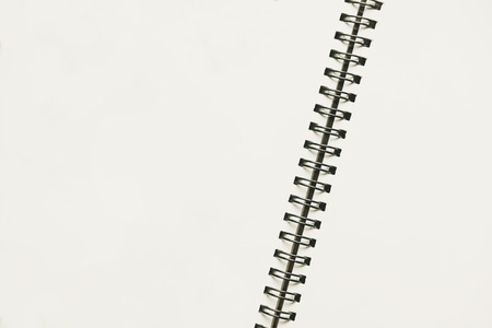 Close-up opened binder notebook paperの写真素材