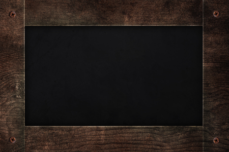 wooden frame blackboard, menu board backgroundsの写真素材