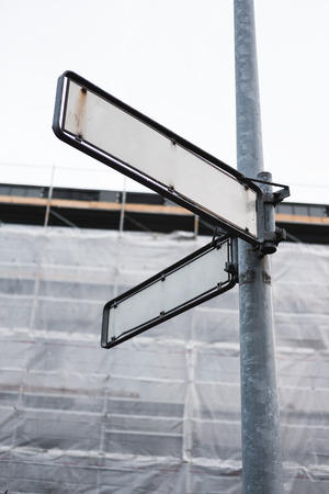 Blank street signboardの写真素材