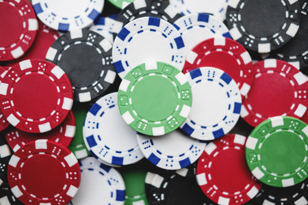 Casino gambling chipsの写真素材