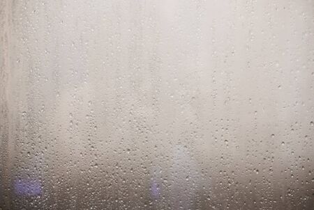 Water Droplet on Glass Texture Backgroundの写真素材