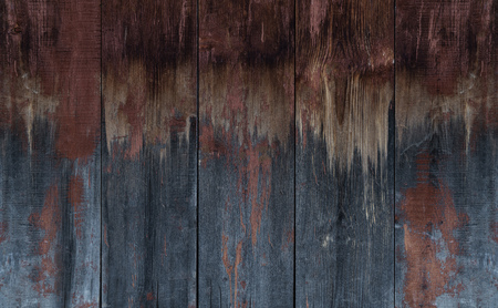 Old wood plank texture, faded painted wood texture backgroundの写真素材