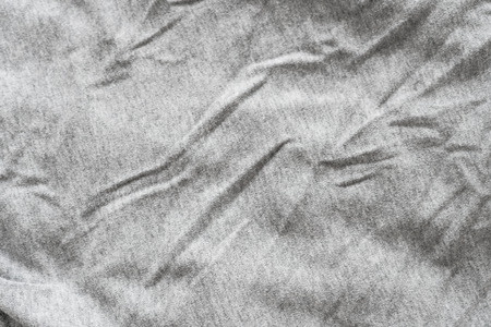 Crumpled grey textile texture. Fabric Texture Backgroundの写真素材