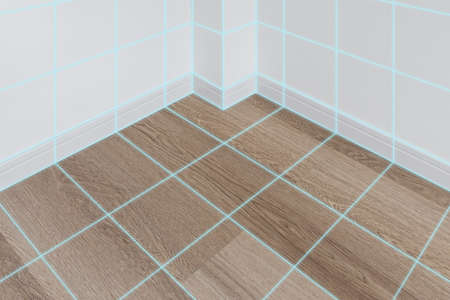 Room interior with structure grid linesの写真素材