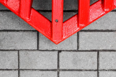 red arrow on the road