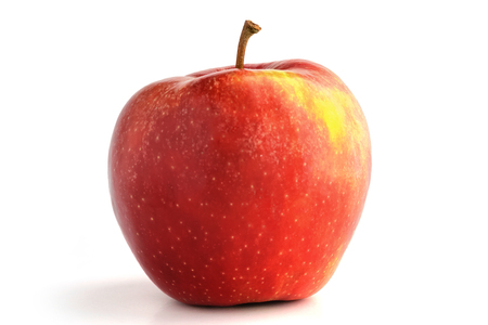 Fresh red appleon white background isolateの写真素材