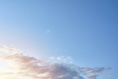 Blue sky with white clouds, abstract background