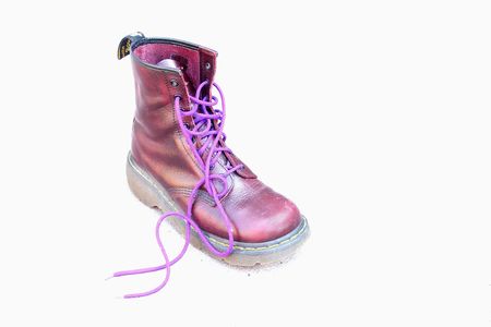 Purple boot.の写真素材