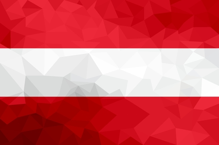 Latvia polygonal flag. Mosaic modern background. Geometric designの写真素材