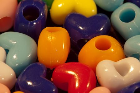 plastic hearts の写真素材