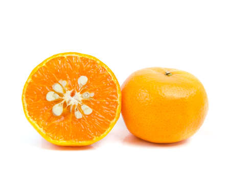 One and half orangesの写真素材