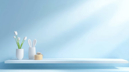 Gentle pastel light blue background with soft, soothing tones, ideal for clean and contemporary design.の素材