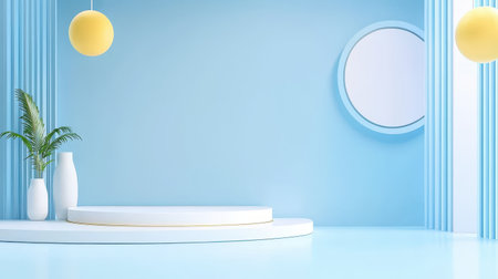 Light blue background with a minimalist, clean design, ideal for professional presentations and sleek visuals.の素材