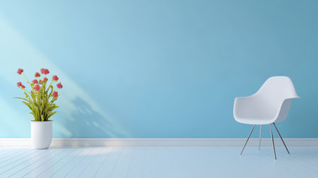 Elegant light blue wallpaper with a smooth, consistent tone, ideal for creating a calming backdrop.の素材