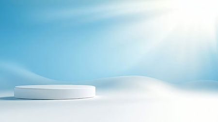 Minimalist light blue gradient, fading gradually to white, perfect for modern, clean background designs.の素材