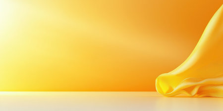 Smooth yellow gradient background blending shades of golden yellow and pale lemon for a balanced feel.の素材