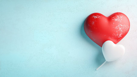 Retro-style heart wallpaper with a vintage color palette and faded textures.の素材