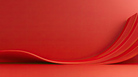 A rich solid red background with no variation, ideal for product photography, web banners, or advertisements.の素材
