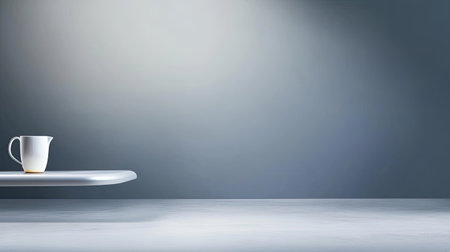 A seamless grey backdrop with subtle gradients, creating a polished and professional look for studio photography.の素材