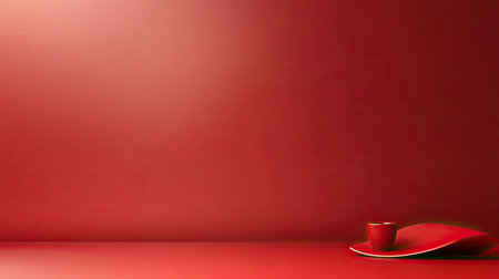 A solid crimson red background with no gradient or texture, creating a vibrant and energetic visual effect.の素材