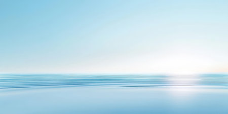 Thin, elegant border surrounding a soft blue gradient background, creating a sense of calm and minimalism.の素材