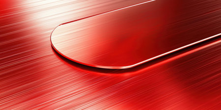 Polished red metal texture with a fine grain finish, perfect for automotive or product-focused designs.の素材