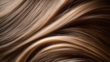 Close-up of thick, textured beard hair against a neutral background, emphasizing grooming details.の素材