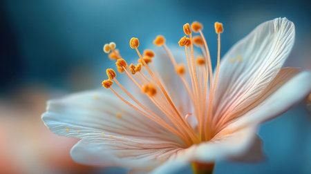 Close-up of a delicate flower in bloomの素材