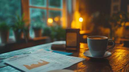 A detailed view of a stock market portfolio on a financial advisor's deskの素材