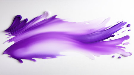 A vibrant purple watercolor design with rich, deep hues blending smoothly across the canvas, creating a bold yet soft textureの素材