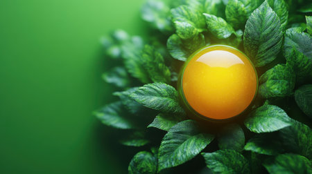 A refresh icon with an animated spin effect on a bright green backdropの素材