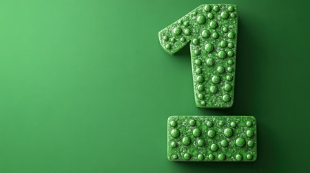 Bold exclamation mark icon with a drop shadow effect on a bright green backgroundの素材